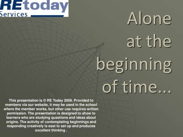 Alone at the beginning of time pdf