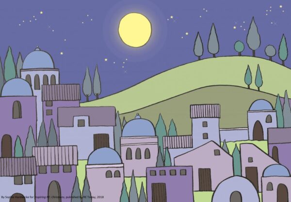 Background scene village