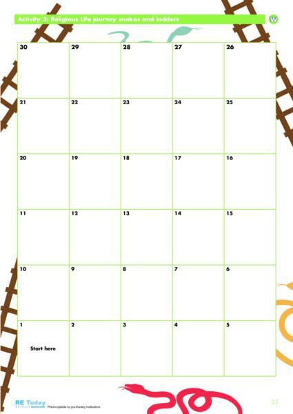 Religious life journey snakes and ladders board game pdf
