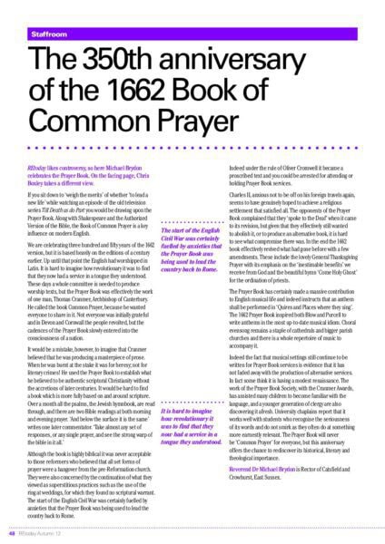 350th Anniversary of the Book of Common Prayer pdf