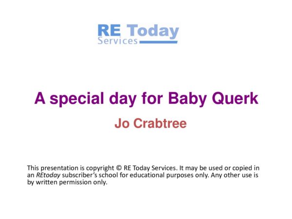 A special day for Baby Querk AH pdf
