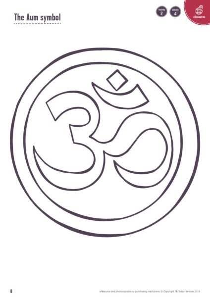 Aum symbol outline pdf