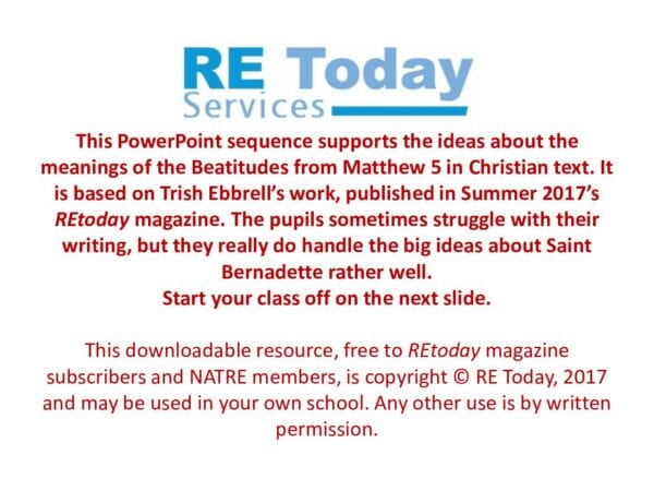 Bernadette and Beatitudes 16 17 NEW 1 pdf