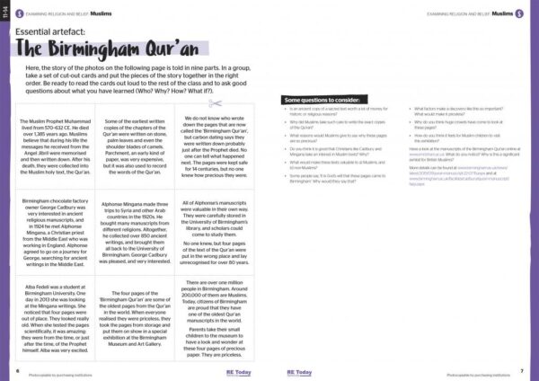 pp. 6 7 Birmingham Quran