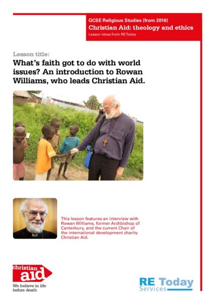 1 RE GCSE Christian Aid Rowan Williams Global Faith pdf