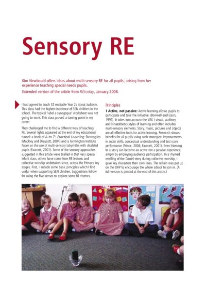 4. Sensory RE pp 24 – 25 pdf