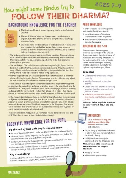 5 Hindus follow dharma BQBA6 S pdf