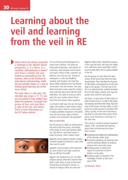 8.Learning about the veil learning from the veil pp 30 – 31 pdf