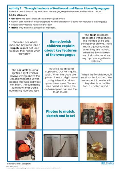 Activity 2 Through the doors of northwood and pinner liberal synagoe pdf