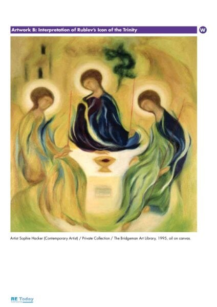 Artwork B Interpretationof Rublevs Icon of the Trinity pdf