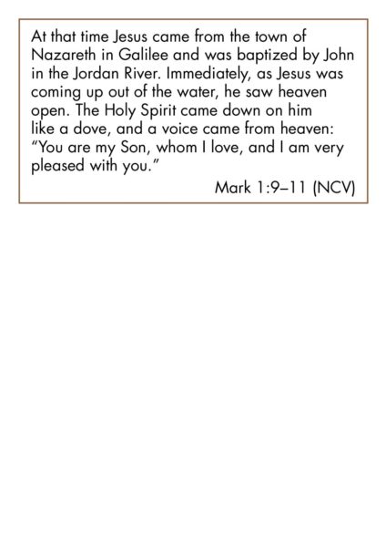 Bible text to match to the windows Mark 1 pdf