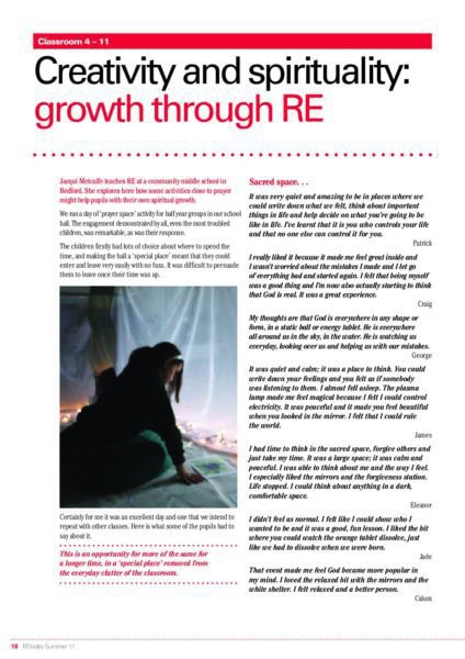 Creativity and Spirituality Growth Through RE pdf