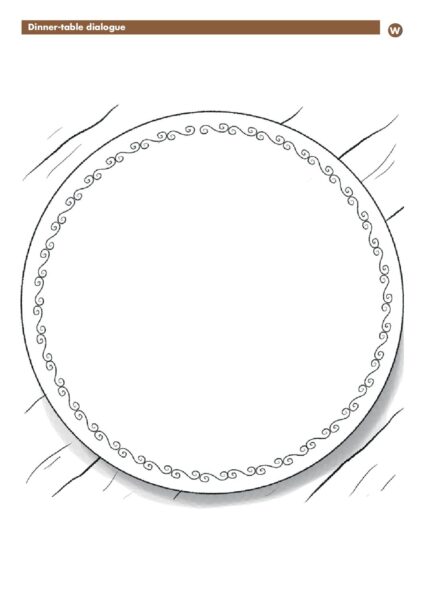 Dinner table dialogue image pdf