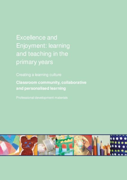Excellence and enjoyment Collaborative and personalised learning pdf