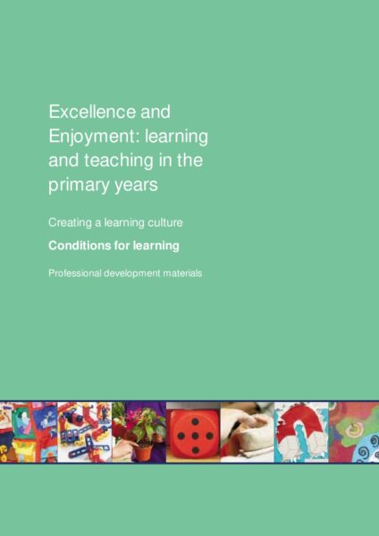 Excellence and enjoyment Conditions for learning pdf