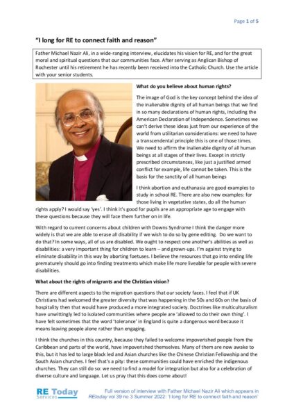 Fr Michael Nazir Ali 12 21 full interview RET39 3 S pdf