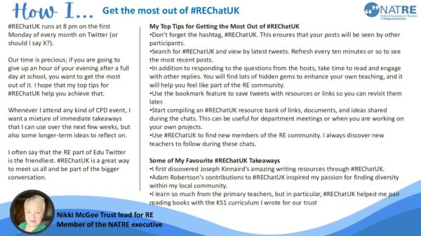 How I use NATRE REChatUK Nikki McGee pdf