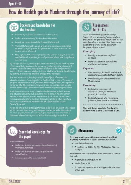 How do Hadith guide Muslims through the journey of life pp. 27 32 pdf