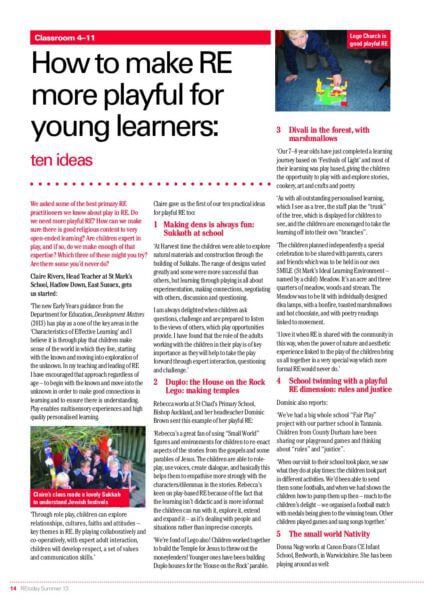 How to make RE more playful pp14 16 pdf