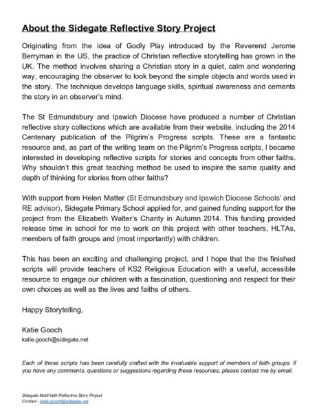 How to use the Reflective Story resource pack S pdf