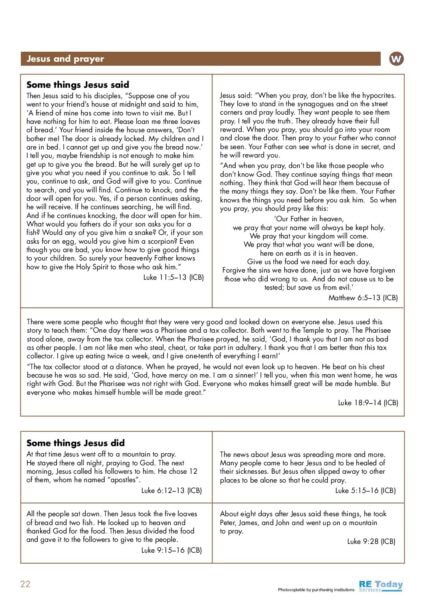 Jesus and prayer pdf
