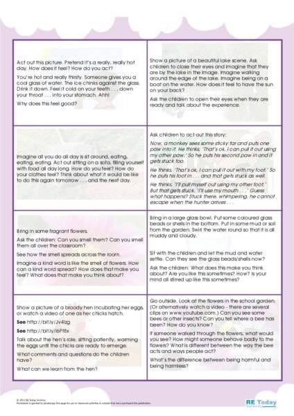 Learning from nature use your body buddhist activity pdf