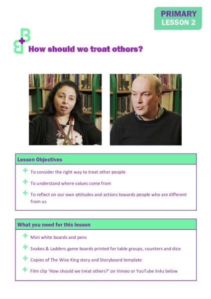 Lesson 2 Primary Plan ‘How should we treat others pdf
