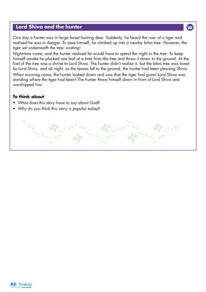 Lord Shiva and the hunter pdf