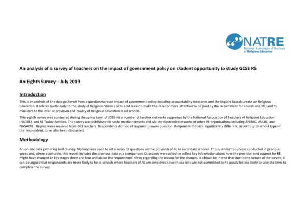 NATRE EBacc Survey 2019 FINAL v3 pdf