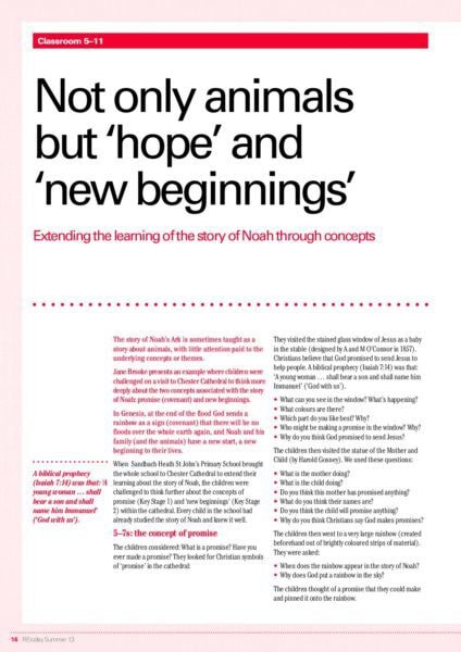 Not only animals but ‘hope and ‘new beginnings pp16 17 pdf