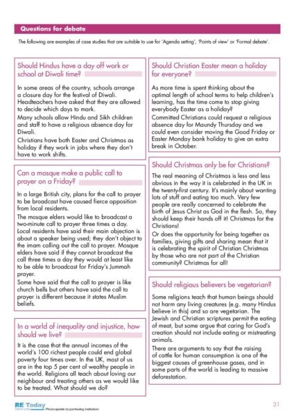 RE Ideas Literacy Questions for debate erratum 1 pdf