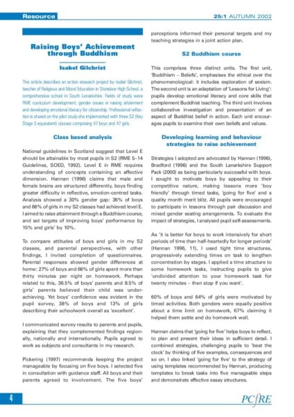 Raising boys achievement through Buddhism pdf