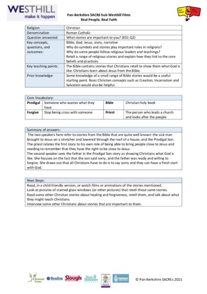 Real People Real Faith KS1 RC 2 pdf