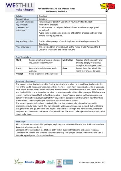 Real People Real Faith KS2 2 Buddhist pdf