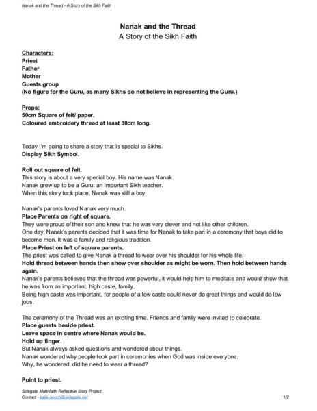 SIDEGATE NanakandtheThread Sikh pdf