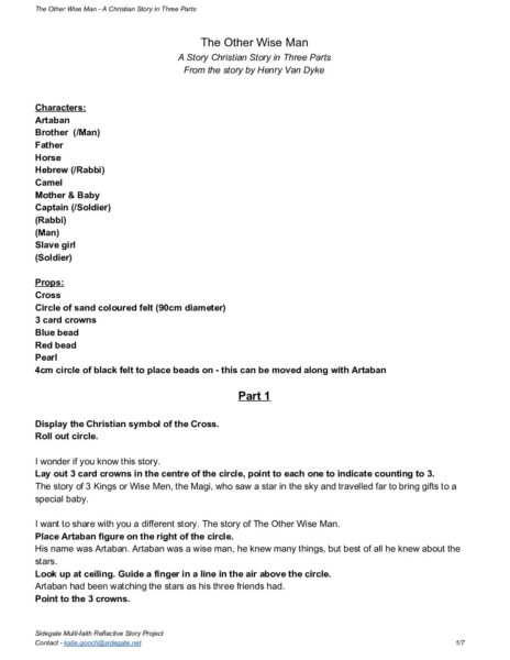 SIDEGATE TheOtherWiseMan Christian pdf