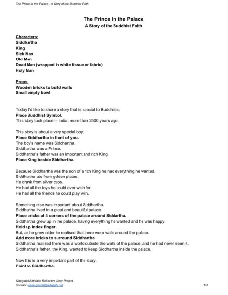 SIDEGATE ThePrinceinthePalace Buddhist pdf