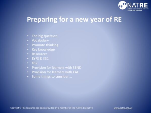 Setting up your RE classroom NATRE pdf