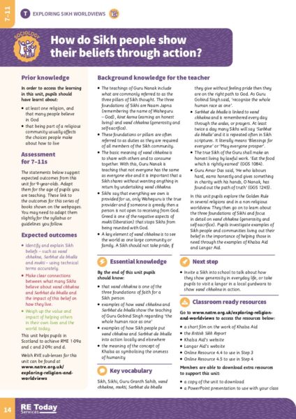 Show beliefs through action ERW5 S pdf