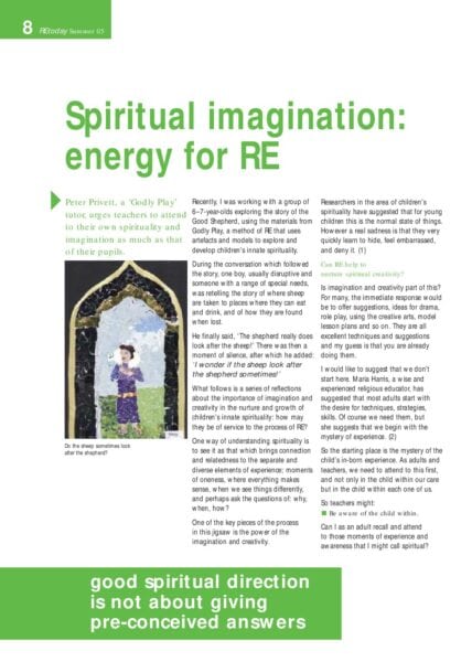 Spiritual imagination energy for RE pdf