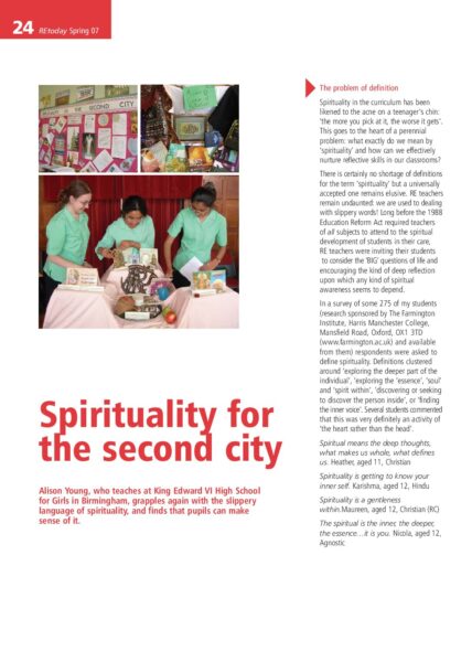 Spirituality for the second city pdf