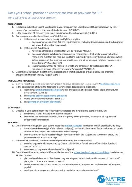 Ten questions to evaluate your provision final pdf