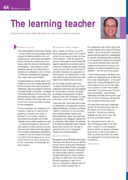 The Learning Teacher Andy Johnson pdf