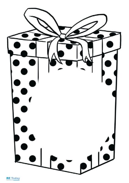 The gift box outline pdf