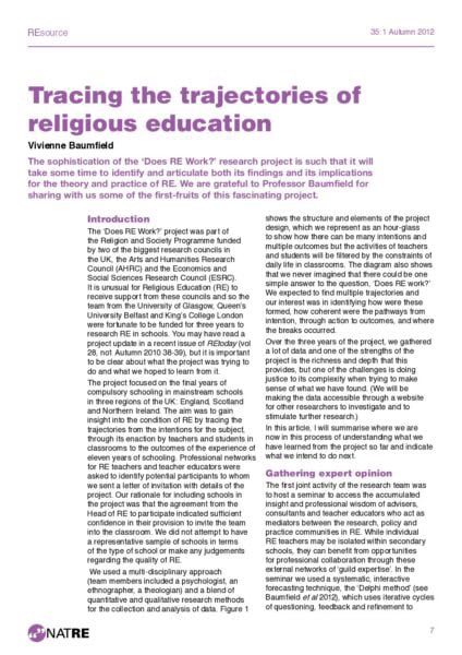 Tracing the trajectories of religious education Vivienne Baumfield pdf