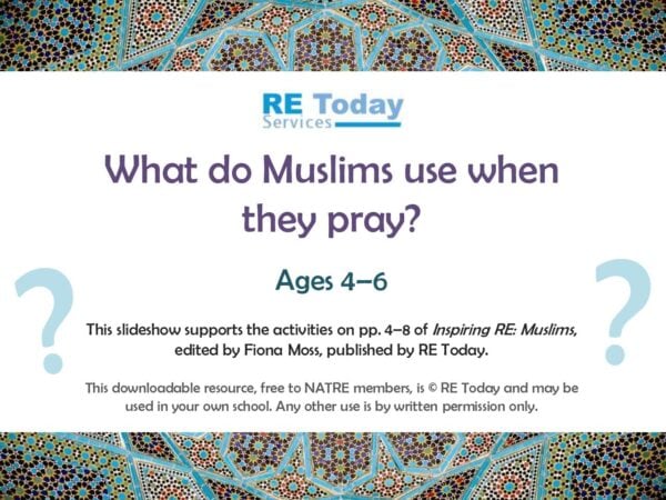 What do Muslims use when they pray pdf