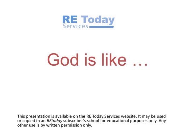 What is God like in Christianity pdf