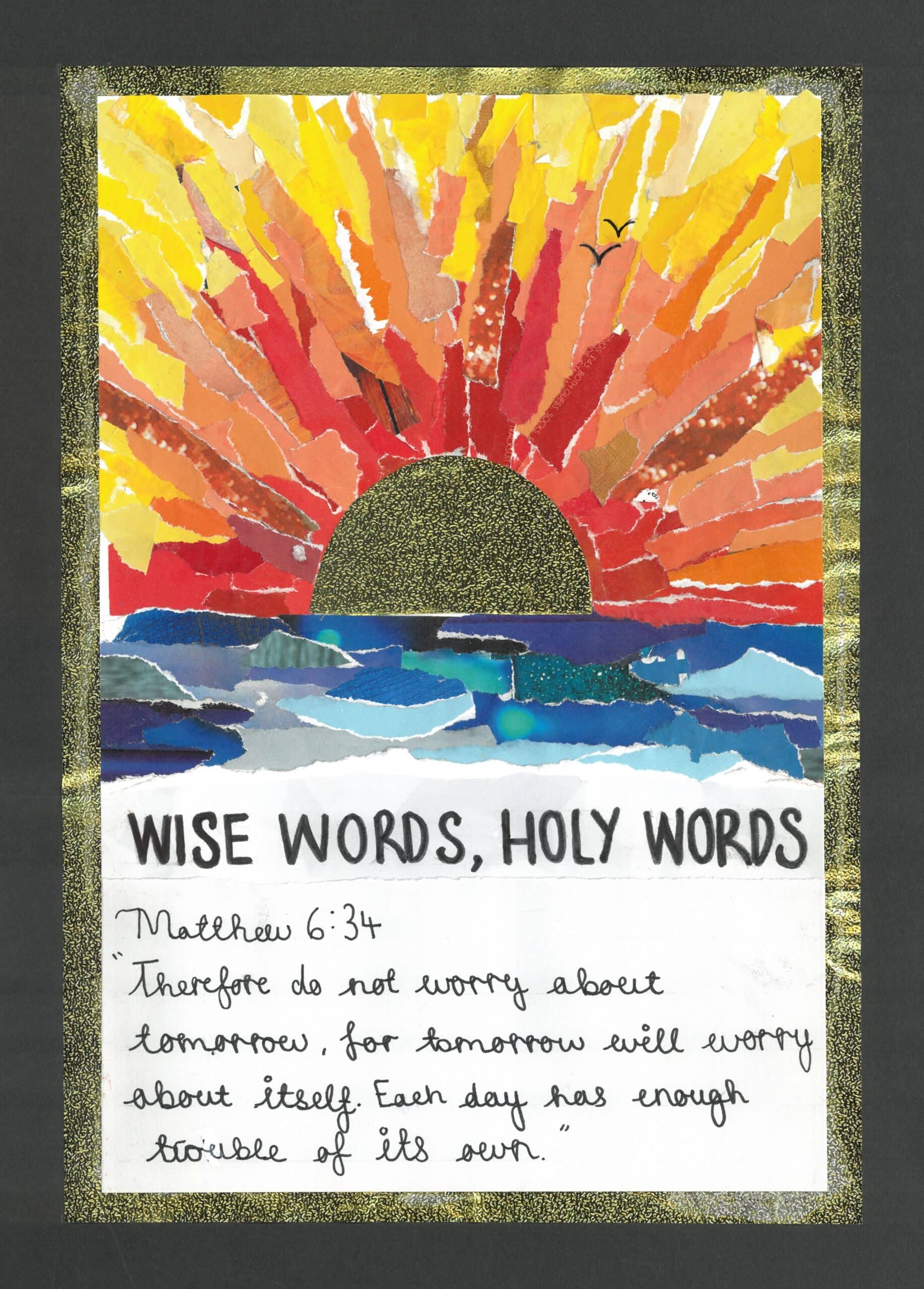 Beba Atkin Barrett De Lisle Collge Wise words holy words scaled