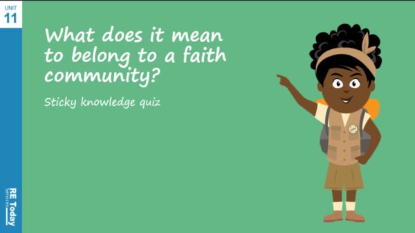 Year 1 – What does it mean to belong to a faith community? Sticky Knowledge