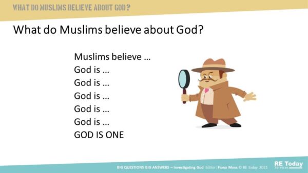 BQBA1 Muslims believe about God Single slide